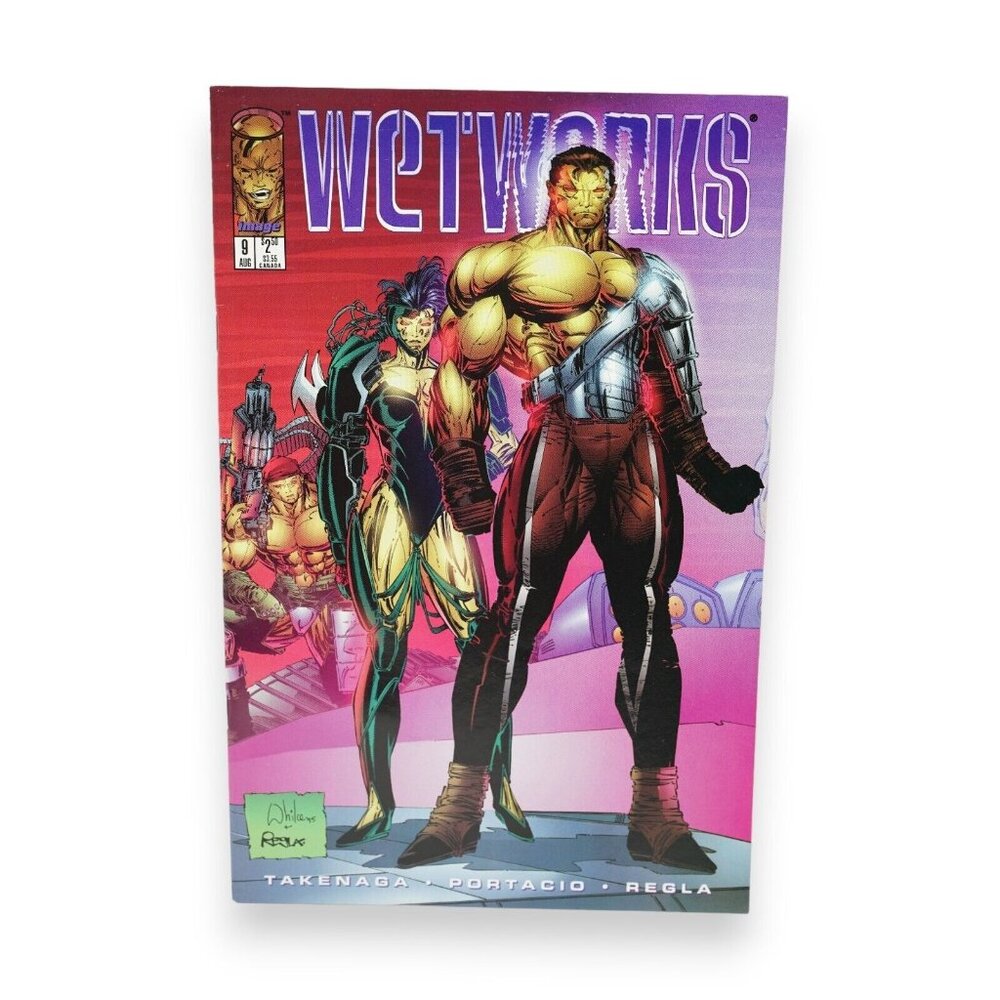 Wetworks Vol 1‎ #9 1995 Newsstand Price Variant Takenaga Whilce Portacio Image